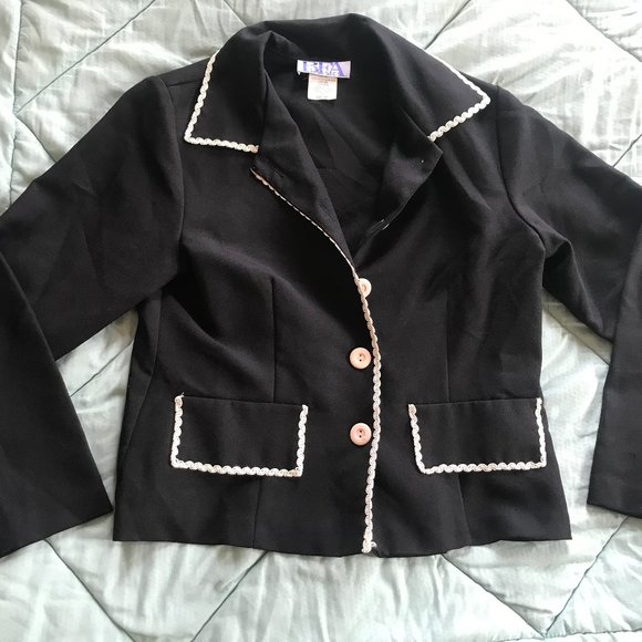 BFA Classic Black Blazer - Size 4P - Women - Picture 1 of 1